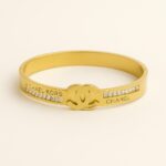 Designer anti tarnish gold bracelet