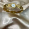 designer anti tarnish gold bracelet
