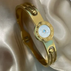 designer anti tarnish gold bracelet