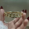 Tangle gold anti tarnish bangle bracelet