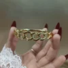 Tangle gold anti tarnish bangle bracelet