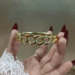 Tangle gold anti tarnish bangle bracelet