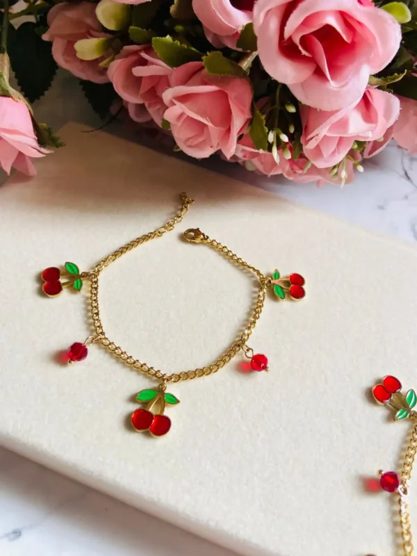 cherry bracelet