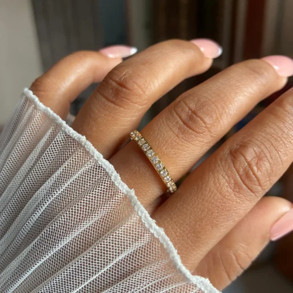 Olive anti-tarnish ring