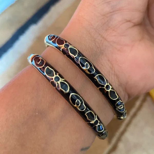 Enamel Bangles Pair