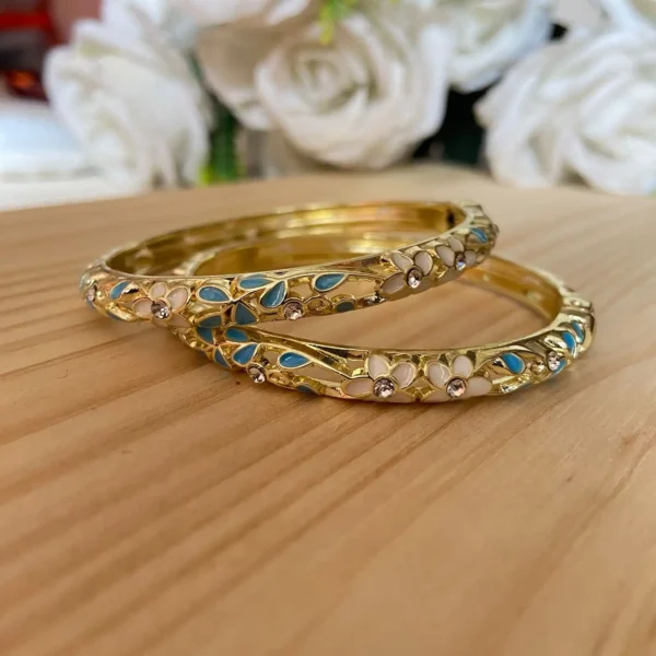 Enamel Bangles Pair