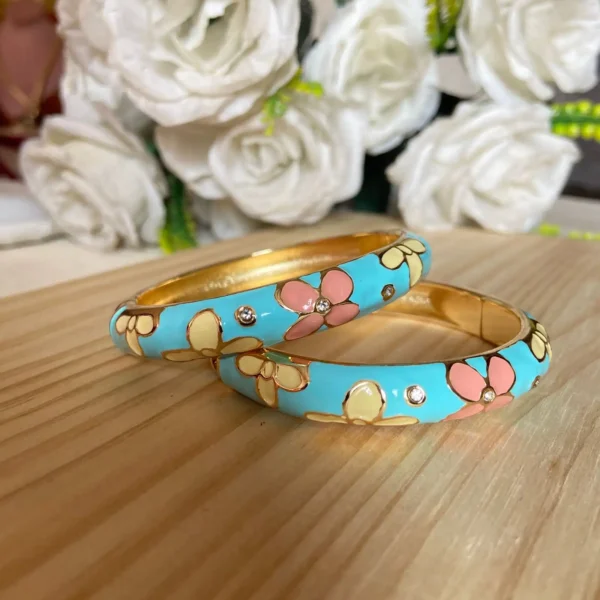 Enamel Bangles Pair