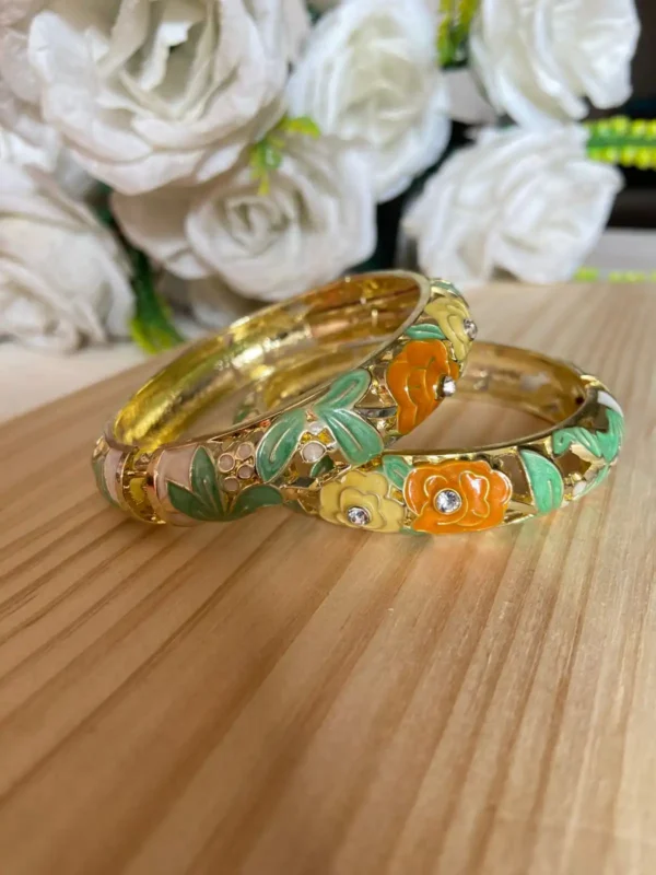 Enamel Bangles Pair