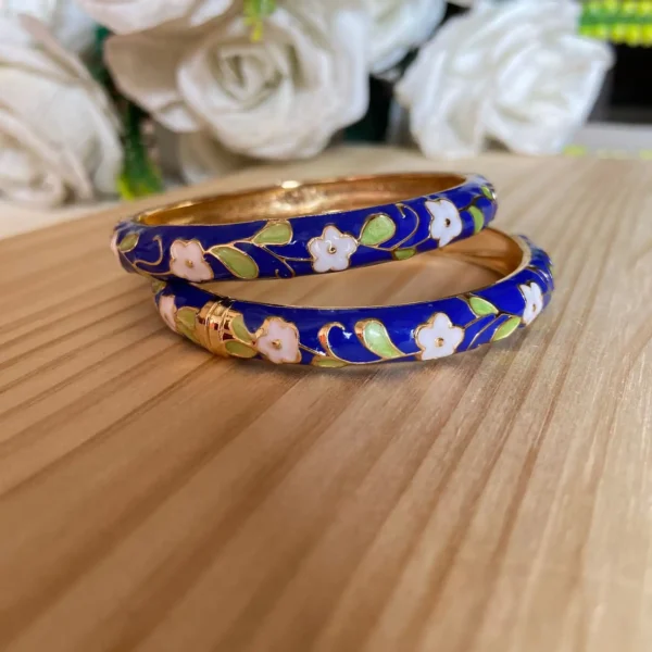 Enamel Bangles Pair