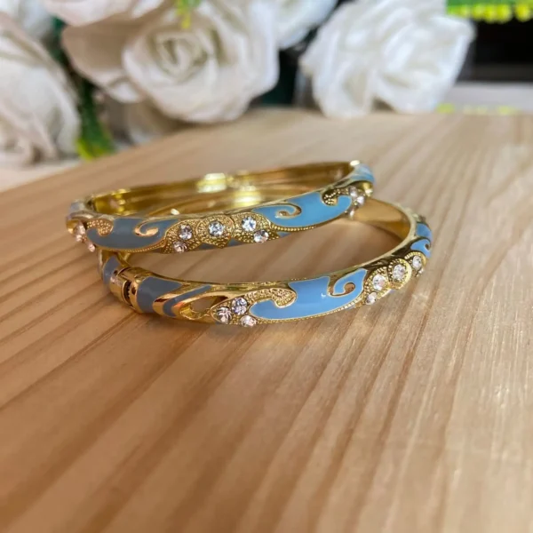 Enamel Bangles Pair
