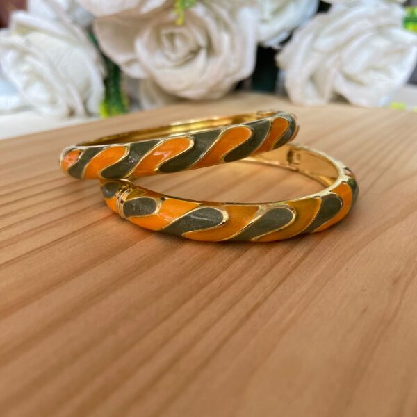 Enamel Bangles Pair