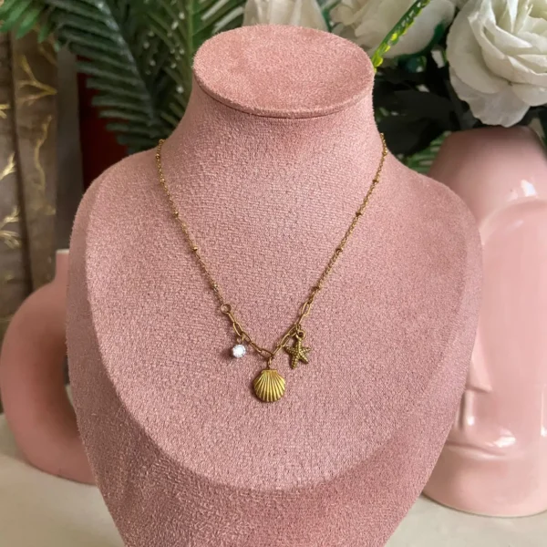 Multichams seabeach addition anti-tarnish chain pendent